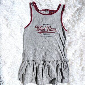 Stylish Gray Cotton Dress for Girls – Sleeveless, Pleated, Lightweight & Trendy